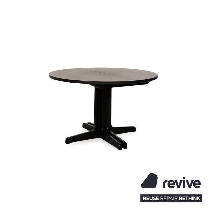 Thonet Wooden Table Black Extension Function Solid Wood 120-300 x 120 x 74 cm