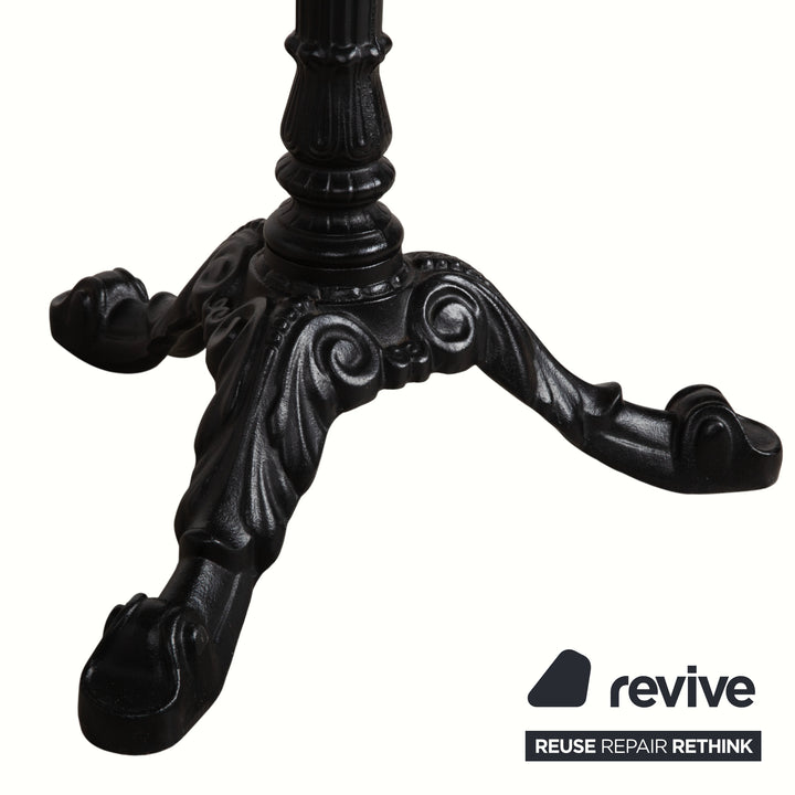 Thonet Marmor Gusseisen Couchtisch Schwarz Weiß Grau Beistelltisch Jugenstil