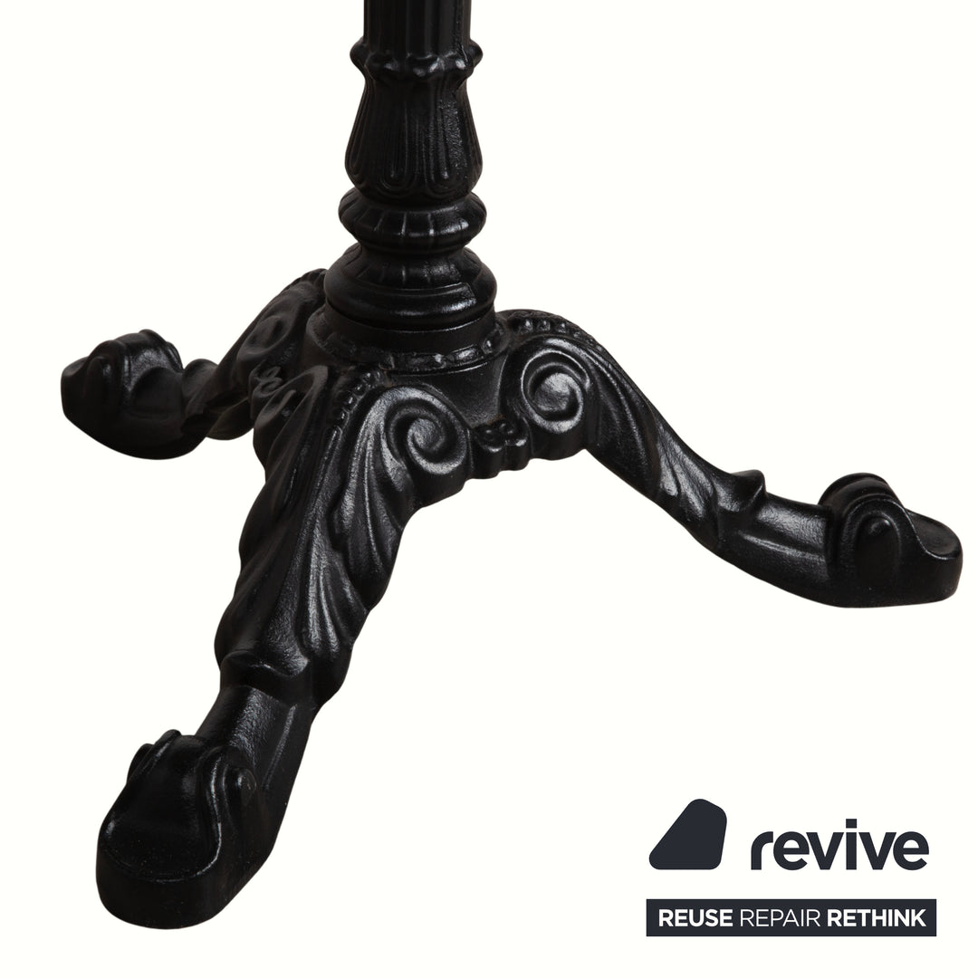 Thonet Marmor Gusseisen Couchtisch Schwarz Weiß Grau Beistelltisch Jugendstil