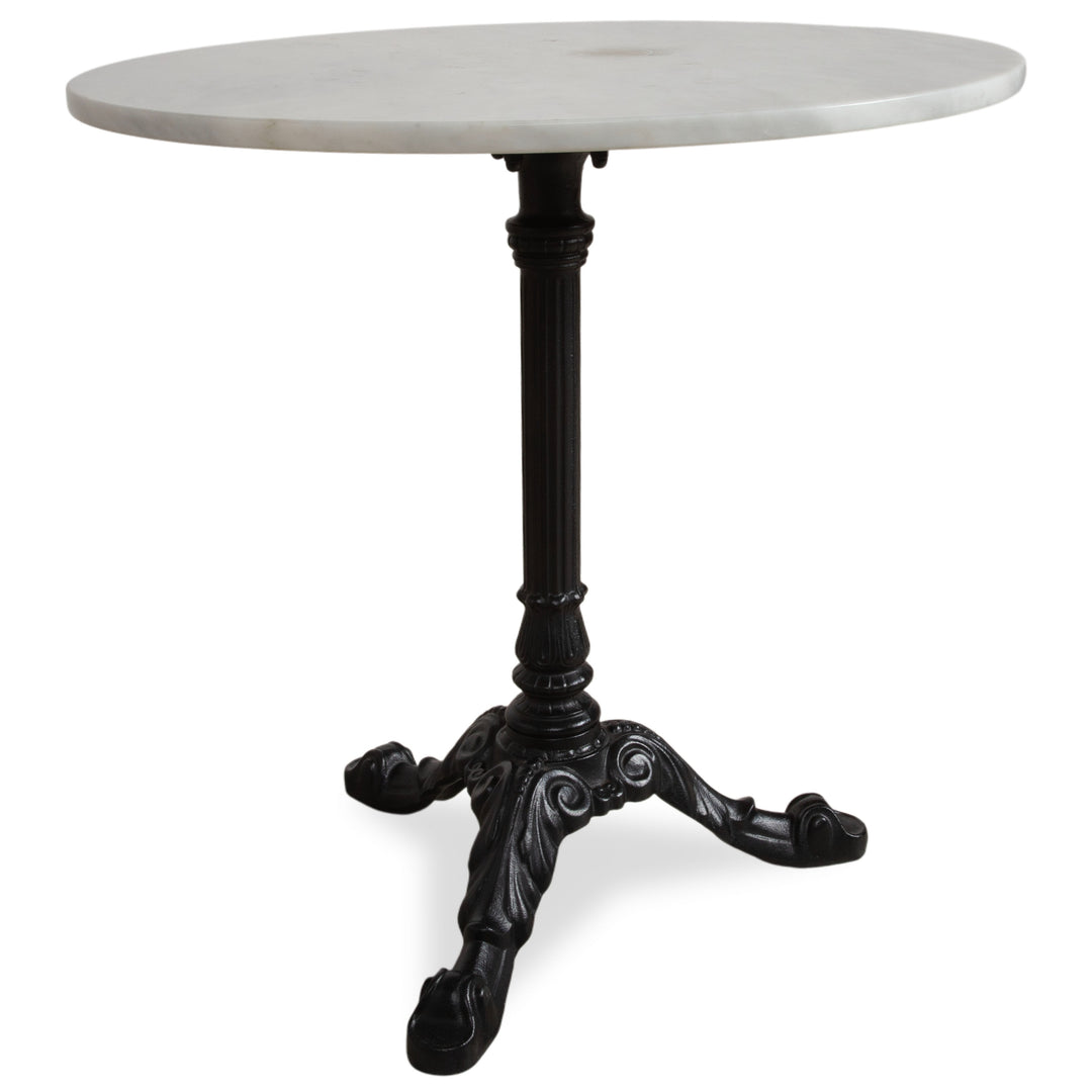 Thonet Marble Cast Iron Coffee Table Black White Grey Side Table Art Nouveau
