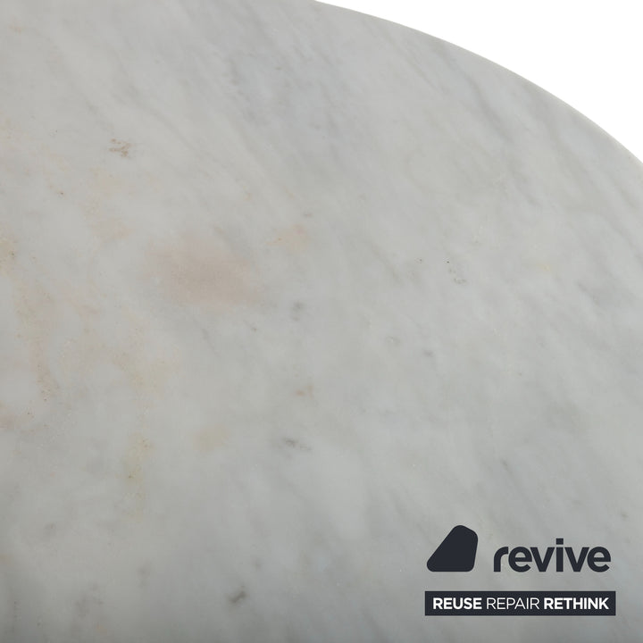 Thonet Marmor Gusseisen Couchtisch Schwarz Weiß Grau Beistelltisch Jugendstil