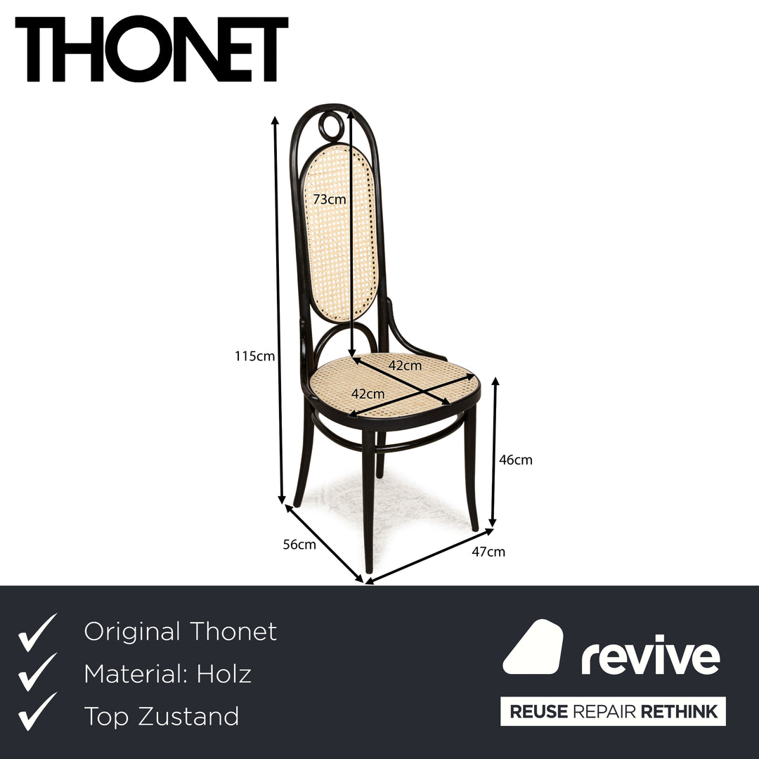 Thonet Nr. 207 R Holz Stuhl Esszimmer Braun Schwarz Kaffeehaus