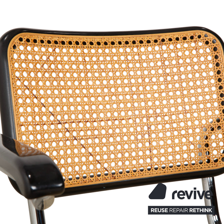 Thonet S 64 Metall 2x Stuhl Schwarz Freischwinger