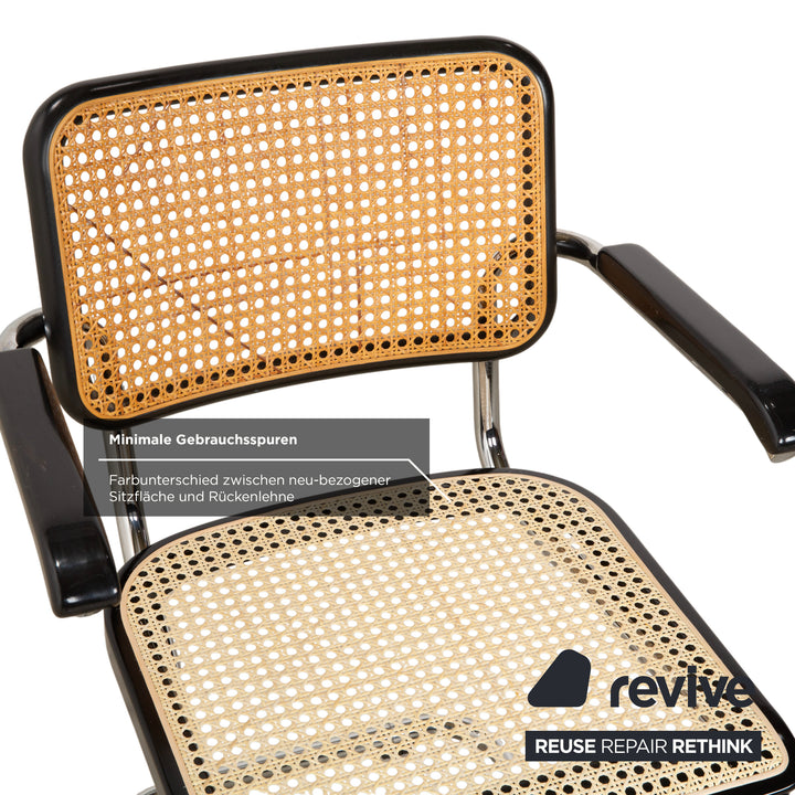 Thonet S 64 Metall 2x Stuhl Schwarz Freischwinger