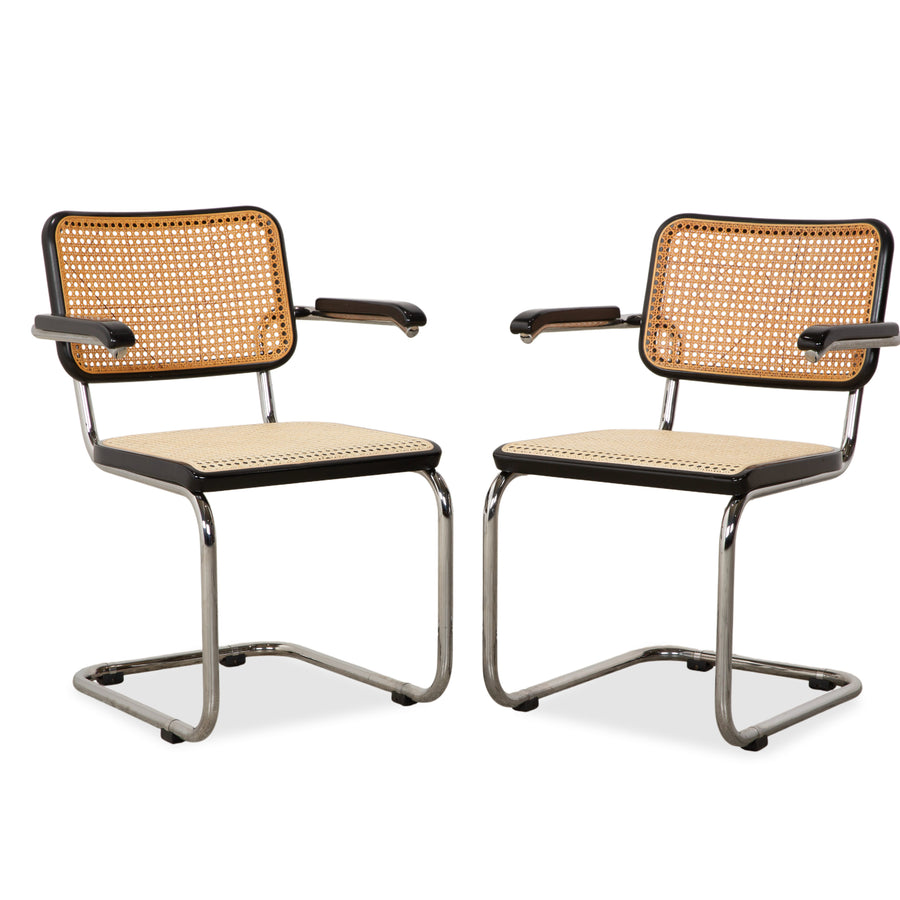 Thonet S 64 Metal 2x Chair Black Cantilever