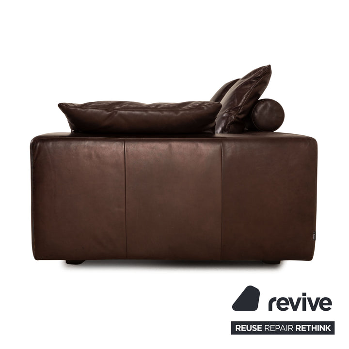 Tommy M by Machalke Al Jazar Leather Four Seater Brown Sofa Couch