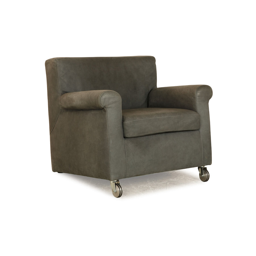 Tommy M by Machalke Henry Leather Armchair Grey