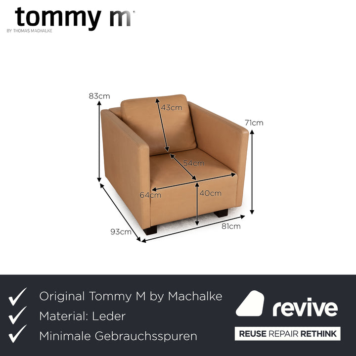 Tommy M by Machalke Landscape Leder Sessel Camel