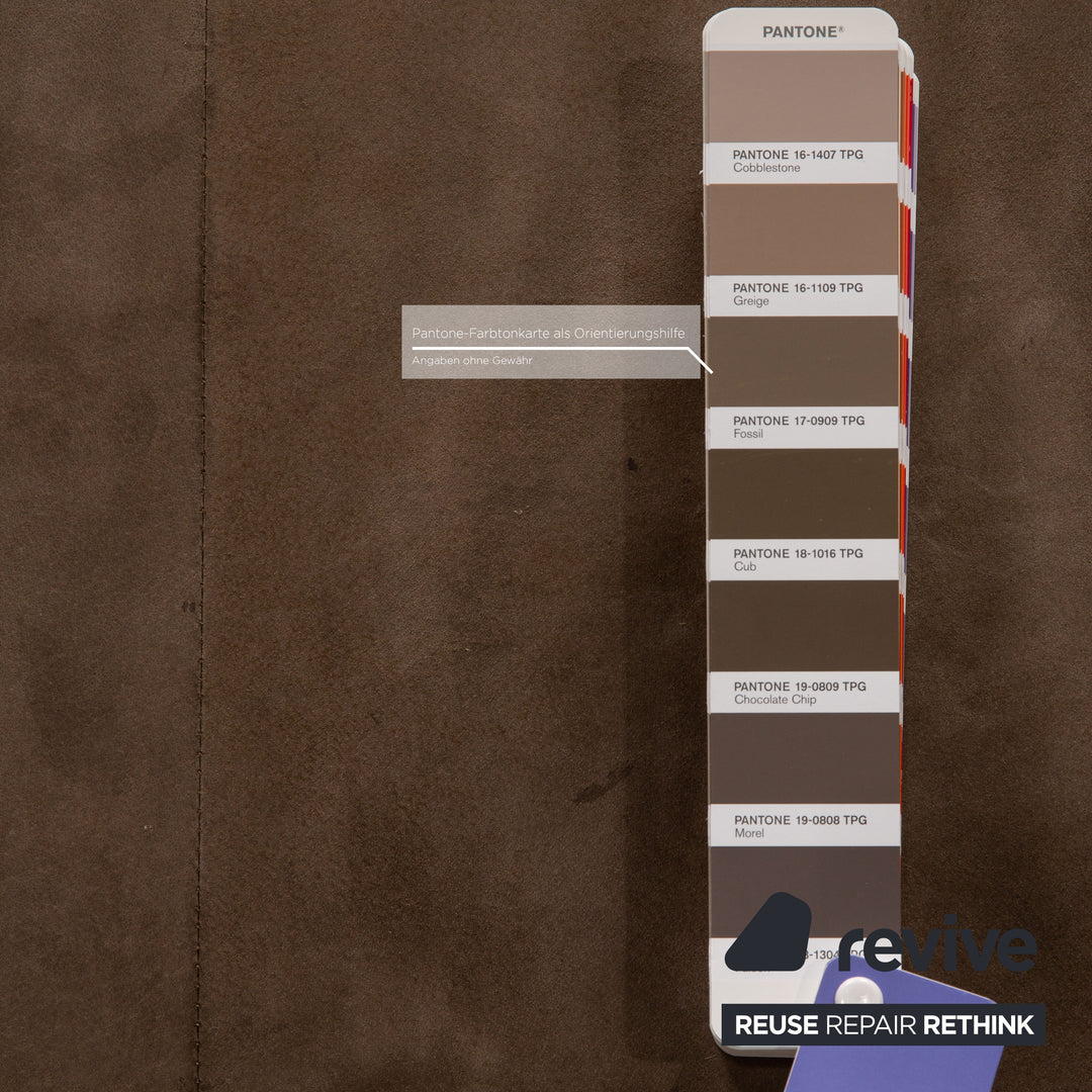 Tommy M by Machalke Leder Dreisitzer Braun Sofa Couch Anilinleder mit Vintage Patina