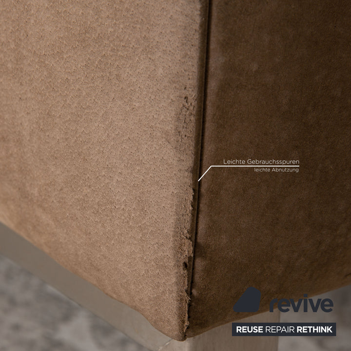 Tommy M by Machalke Leder Dreisitzer Braun Sofa Couch Anilinleder mit Vintage Patina