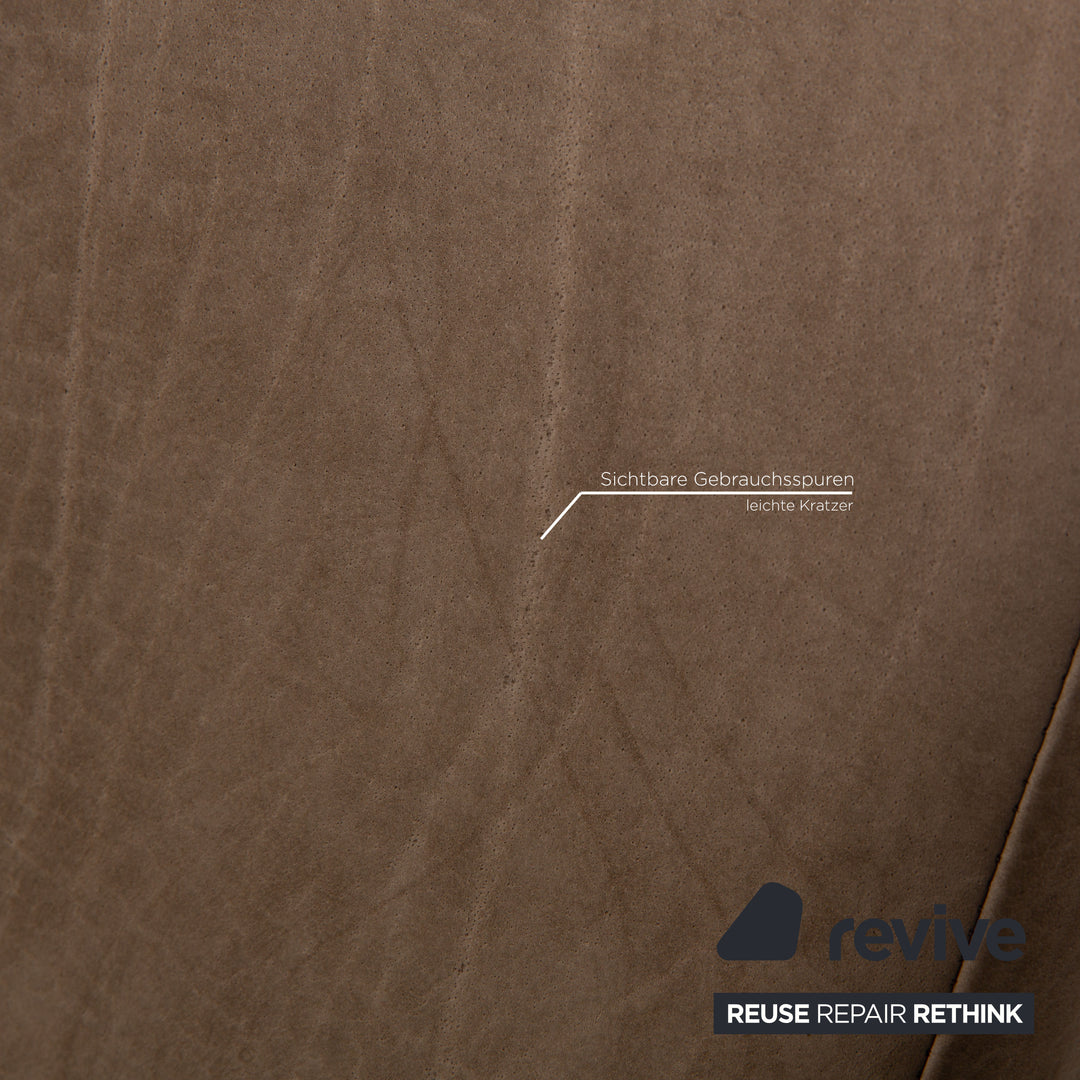 Tommy M by Machalke Leder Dreisitzer Braun Sofa Couch Anilinleder mit Vintage Patina