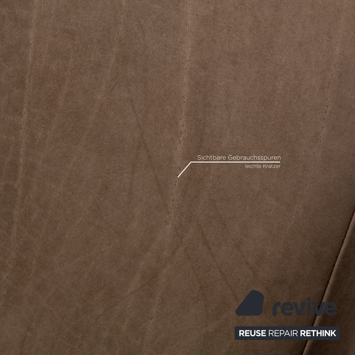 Tommy M by Machalke Leder Dreisitzer Braun Sofa Couch Anilinleder mit Vintage Patina