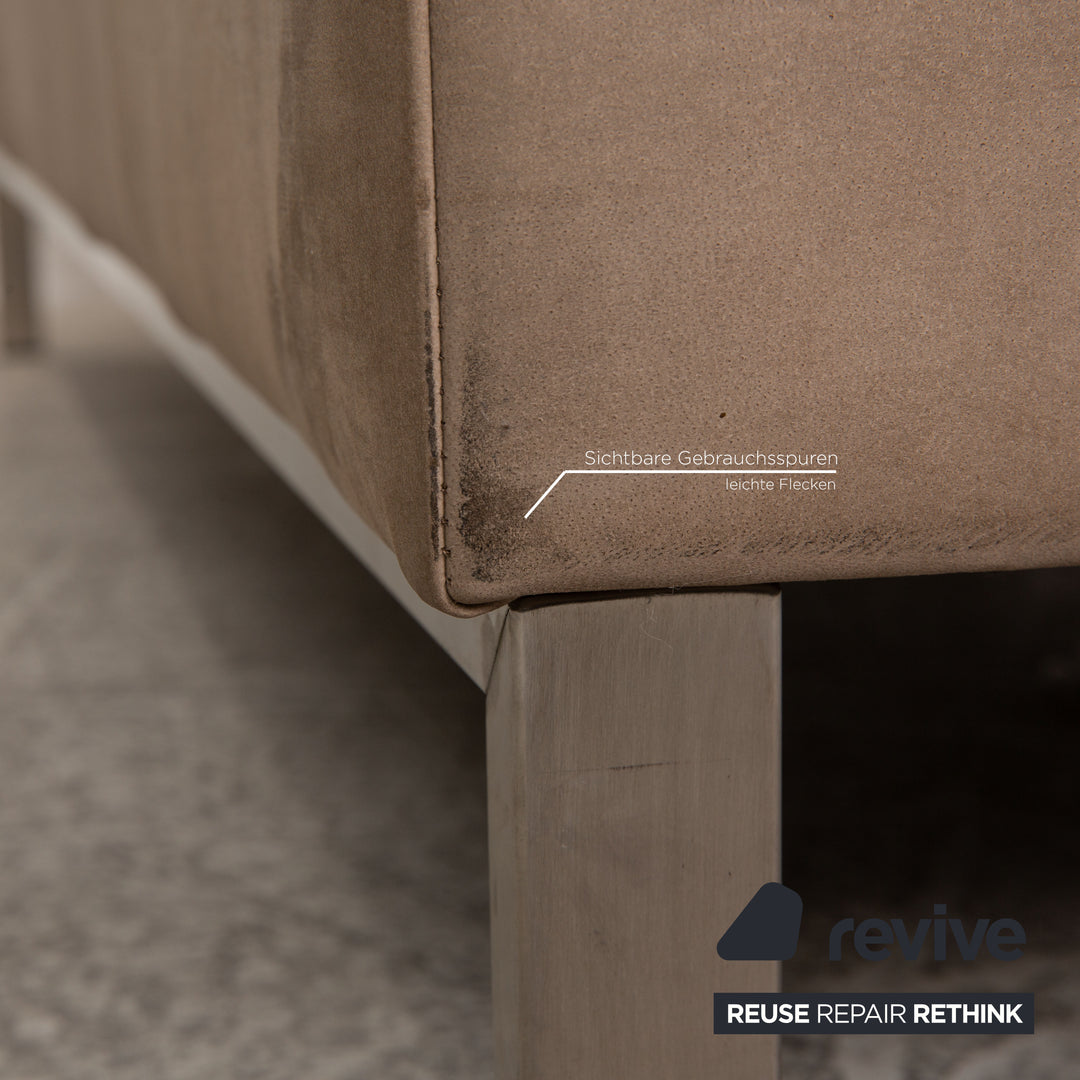 Tommy M by Machalke Leder Dreisitzer Braun Sofa Couch Anilinleder mit Vintage Patina