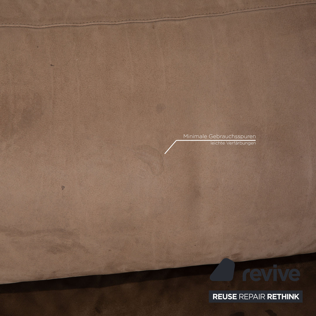 Tommy M by Machalke leather three-seater brown sofa couch aniline leather with vintage patina