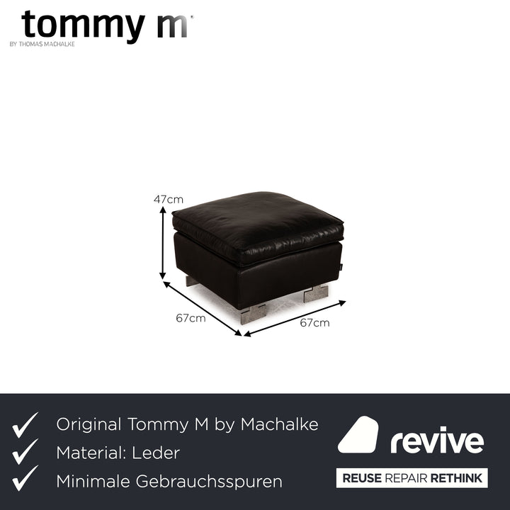 Tommy M by Machalke Marriot Leder Hocker Anthrazit