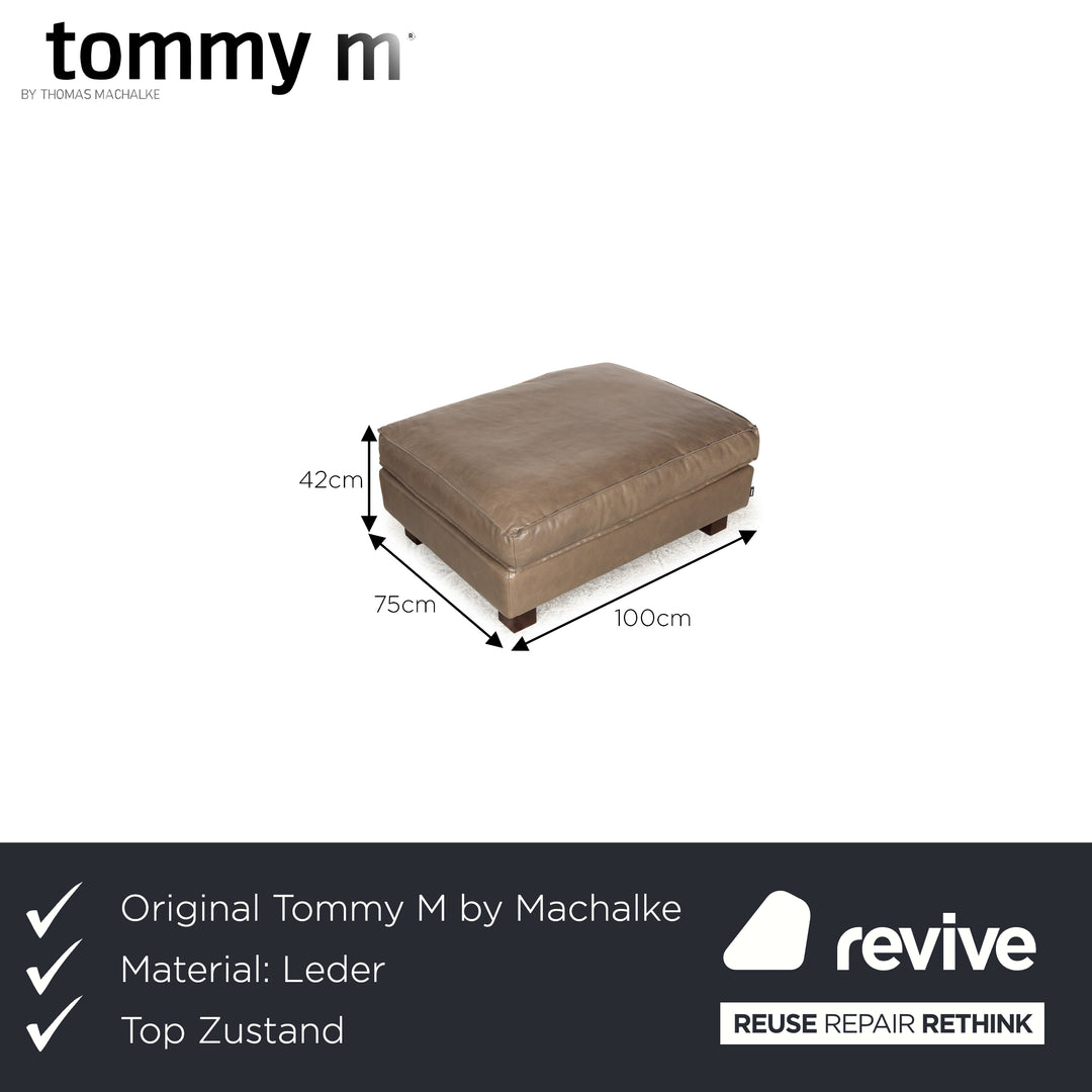 Tommy M by Machalke Sarapis Leather Stool Brown
