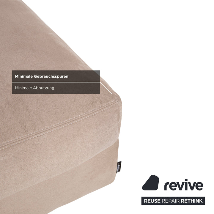 Tommy M by Machalke Terano fabric stool beige sand