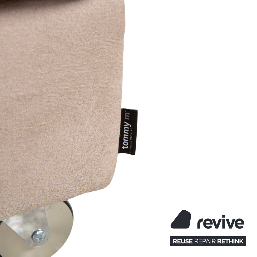 Tommy M by Machalke Terano fabric stool beige sand