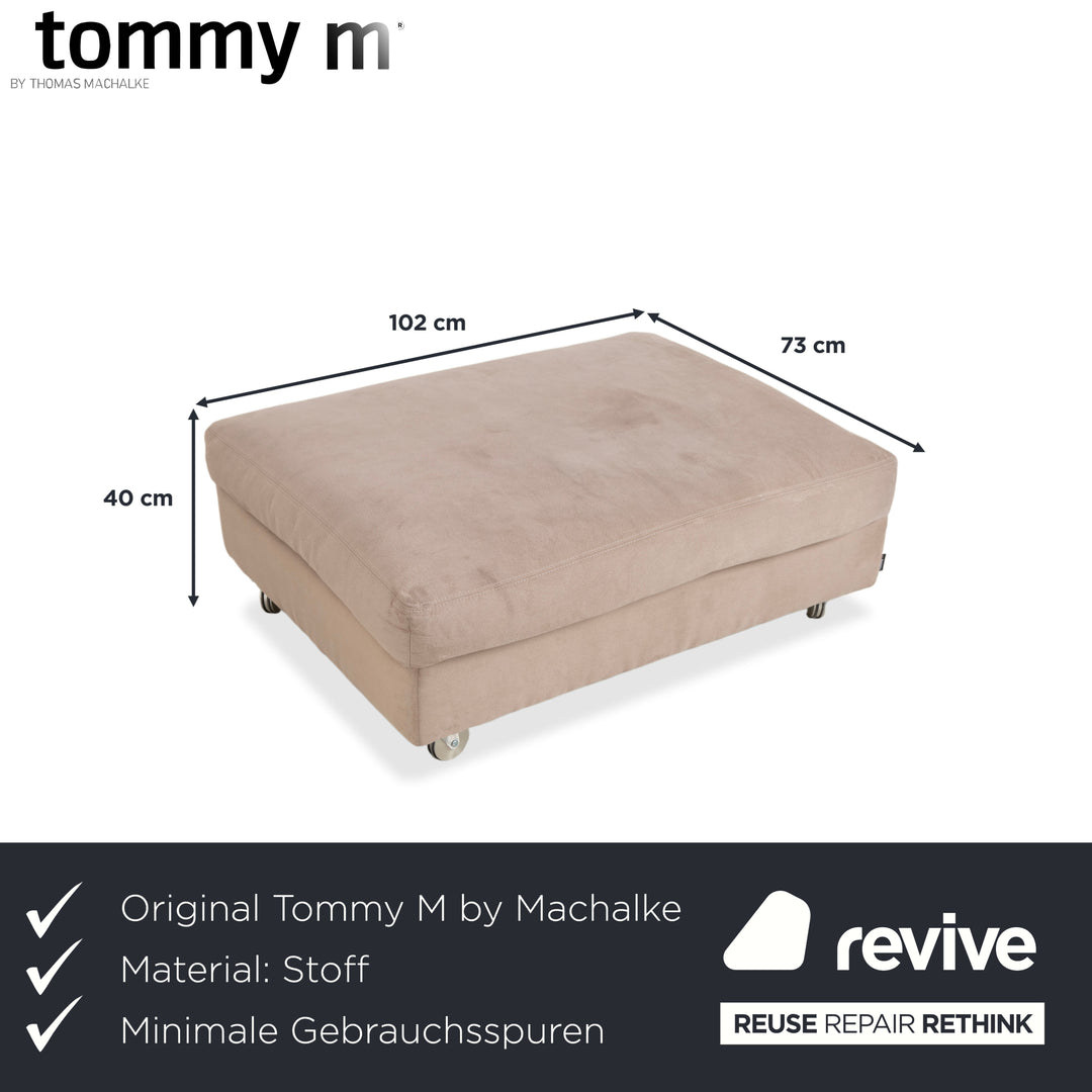 Tommy M by Machalke Terano fabric stool beige sand