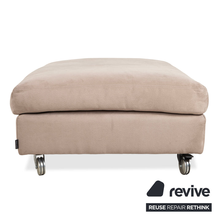 Tommy M by Machalke Terano fabric stool beige sand