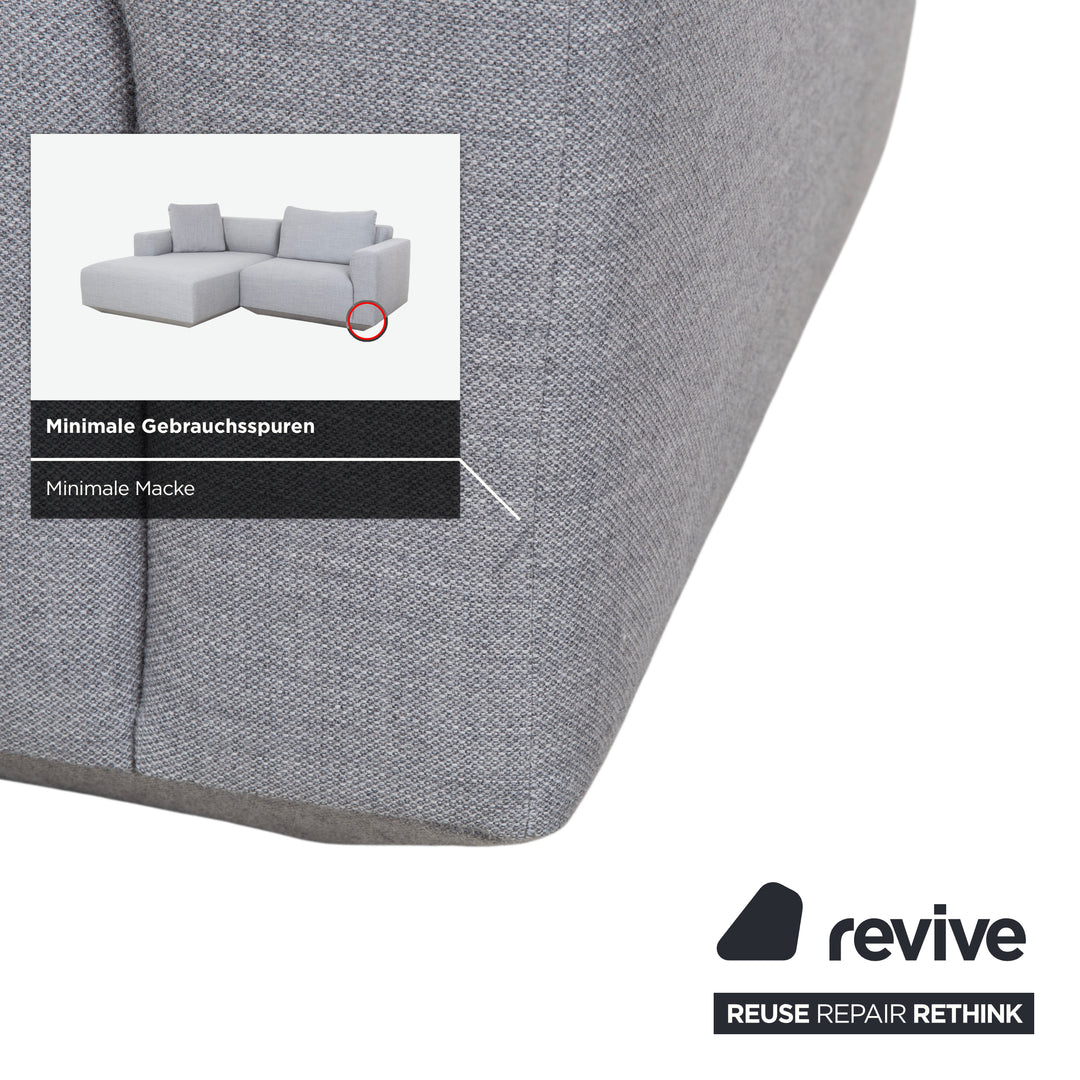 &Tradition Develius Corner Sofa Fabric Light Grey Sofa Settee