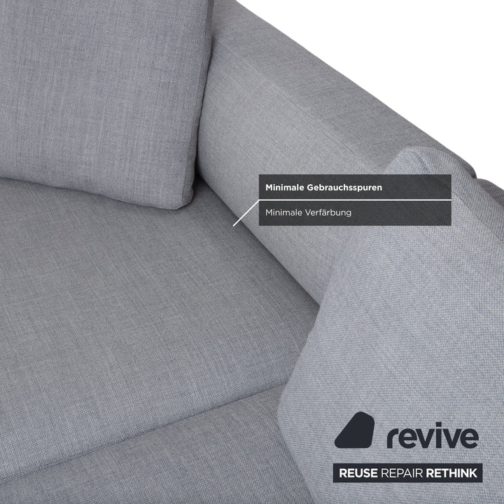 &Tradition Develius Corner Sofa Fabric Light Grey Sofa Settee