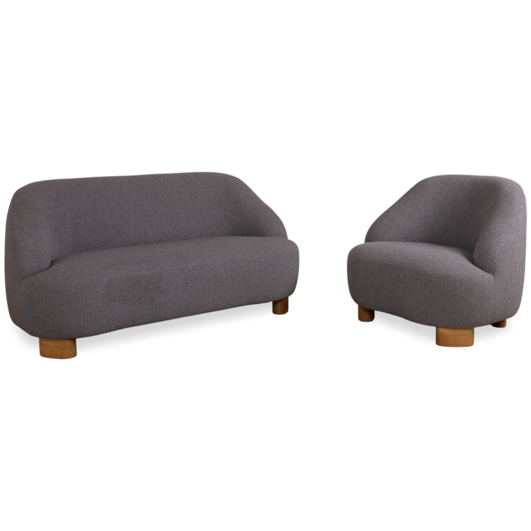 &Tradition Margas Garnitur Stoff Zweisitzer Sessel Grau Sofa Couch