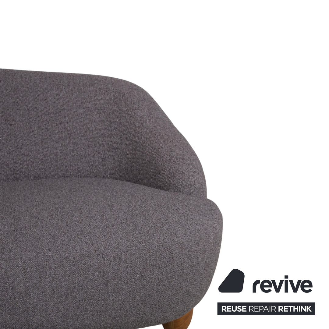 &Tradition Margas Stoff Zweisitzer Grau Sofa Couch