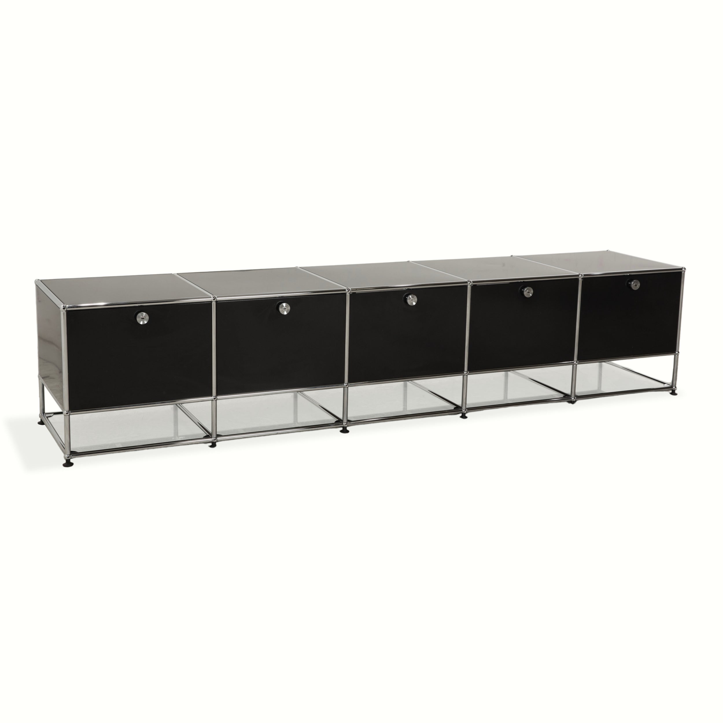 USM Sideboard Haller Schwarz Metall - 2. Hand - Revive.de