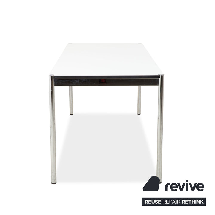 USM Haller metal desk, MDF white MDF table