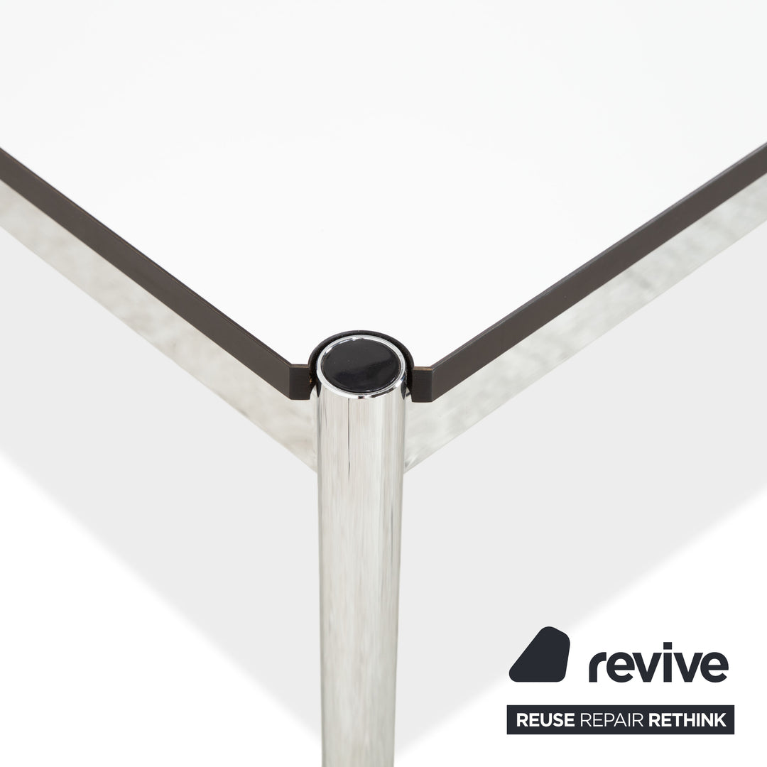 USM Haller metal desk, MDF white MDF table