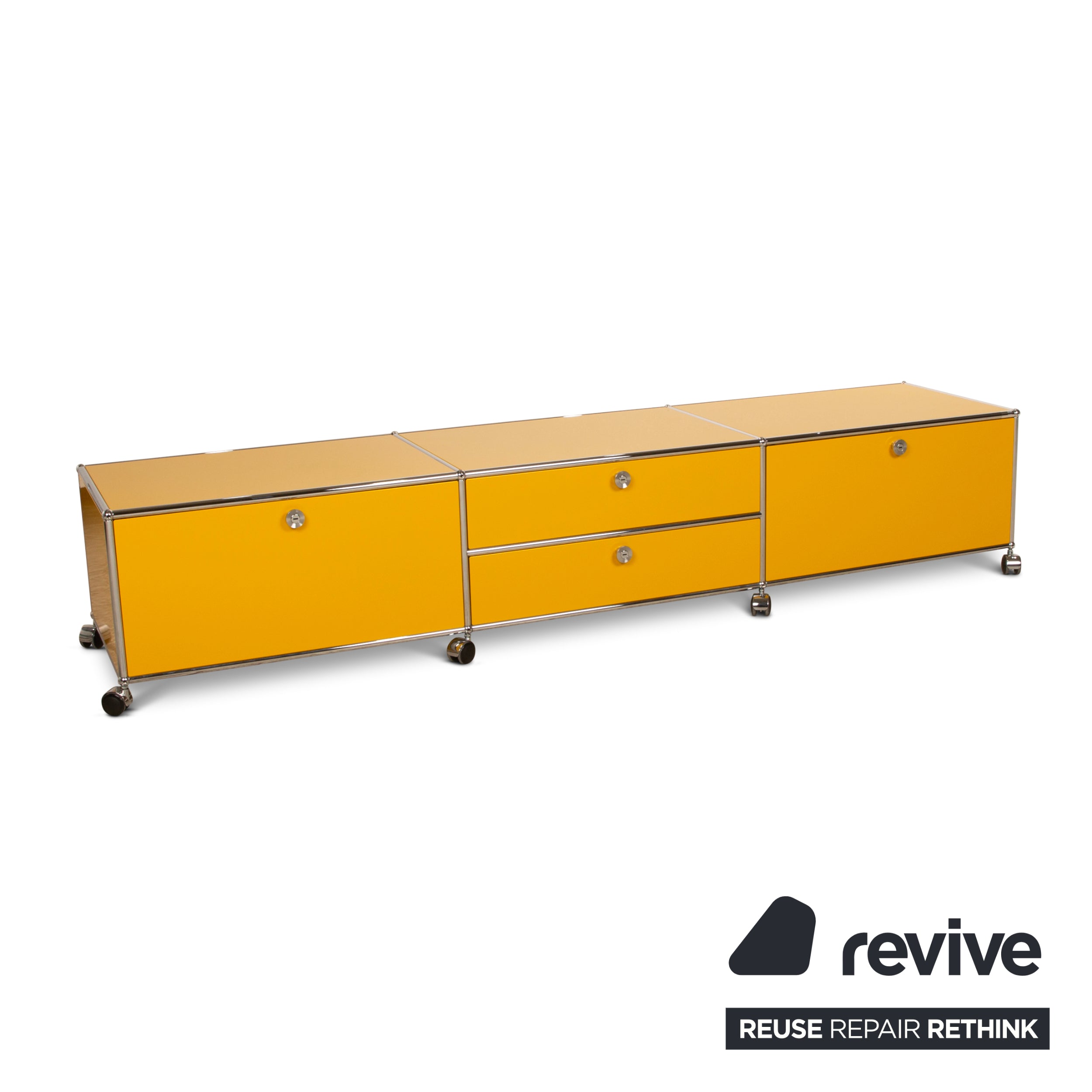 USM Sideboard Haller Gelb Metall - 2. Hand - Revive.de