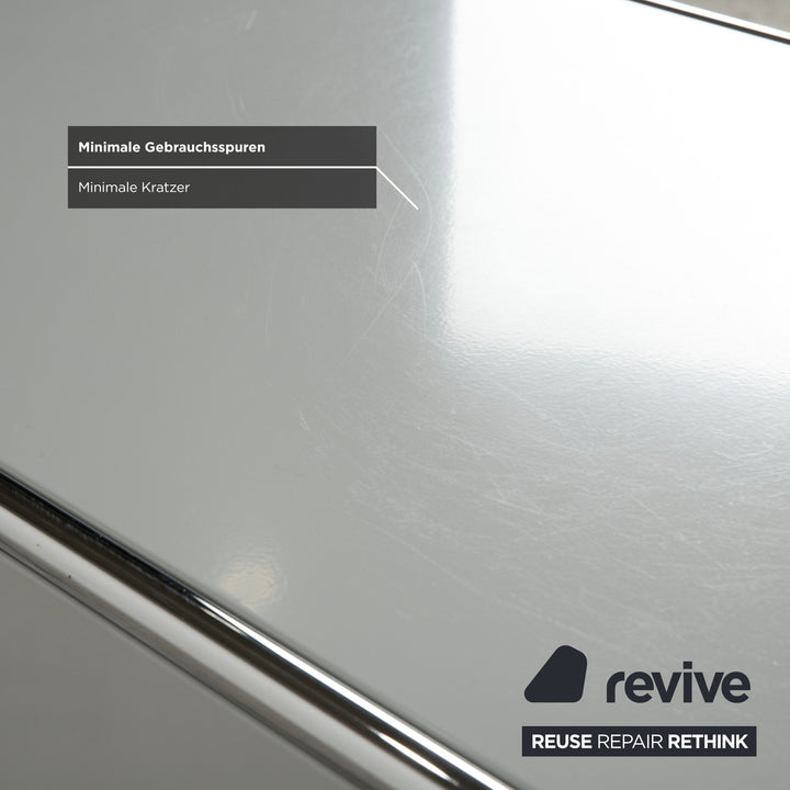 Buffet USM Haller en métal gris clair bleu clair blanc pur avec tiroirs coulissants