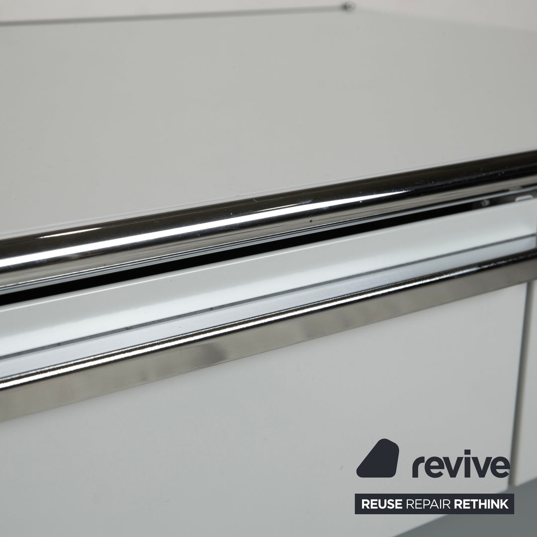 USM Haller Metall Sideboard Hellgrau Hellblau Reinweiß Schublade Ausziehfach