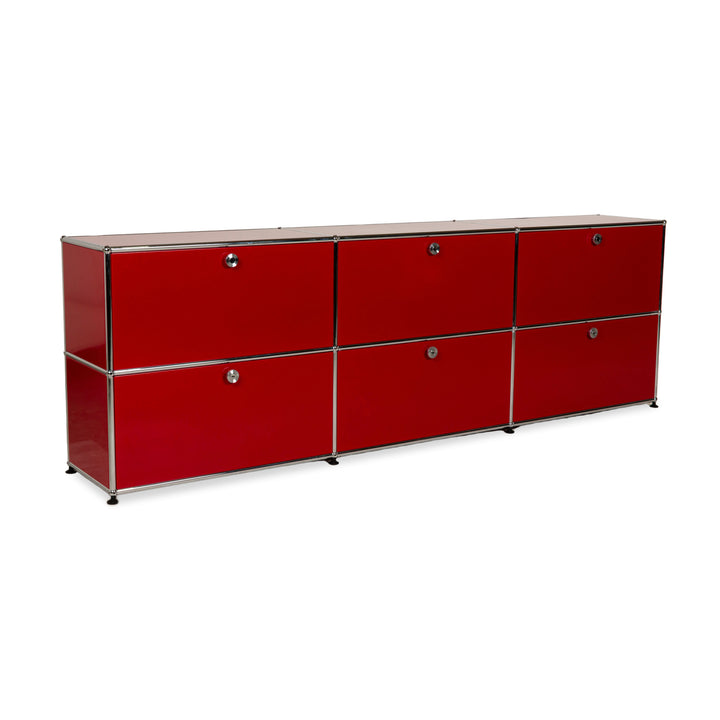 Buffet USM Haller en métal rouge