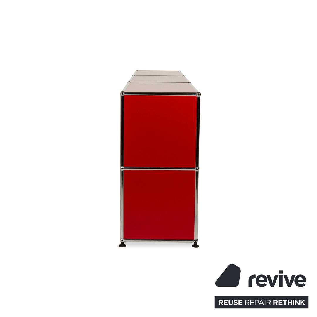 Buffet USM Haller en métal rouge