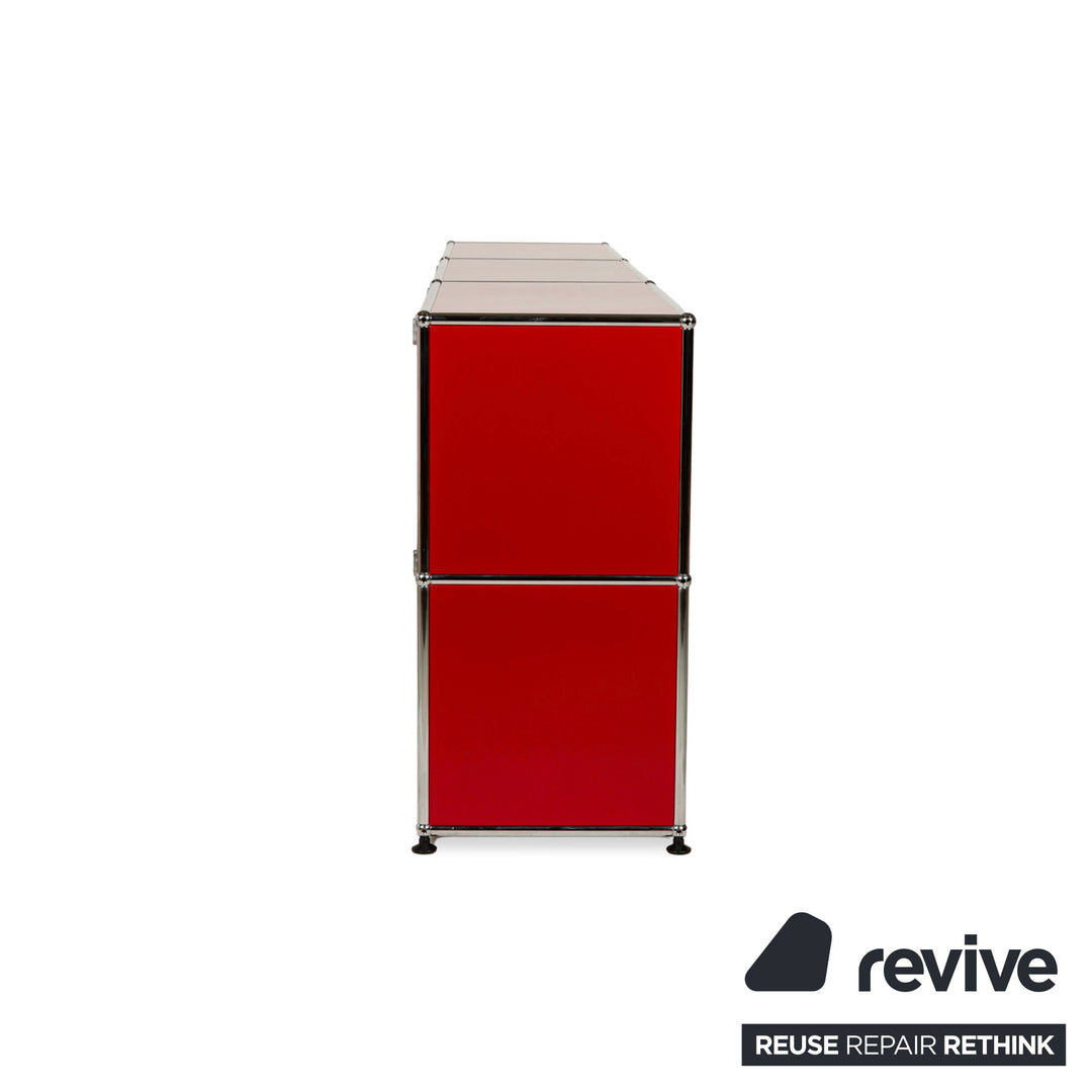 Buffet USM Haller en métal rouge