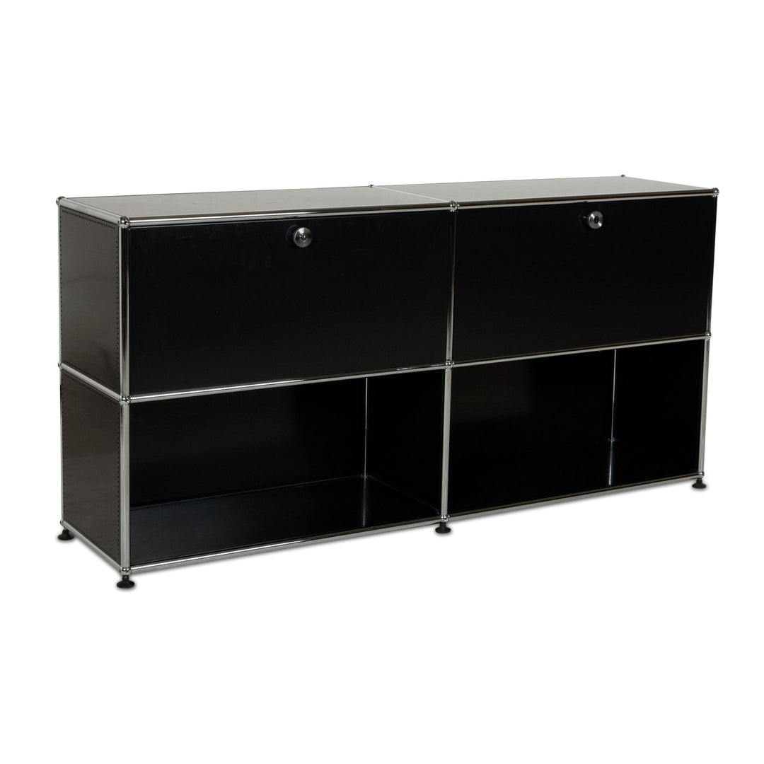 USM Haller Metall Sideboard Schwarz