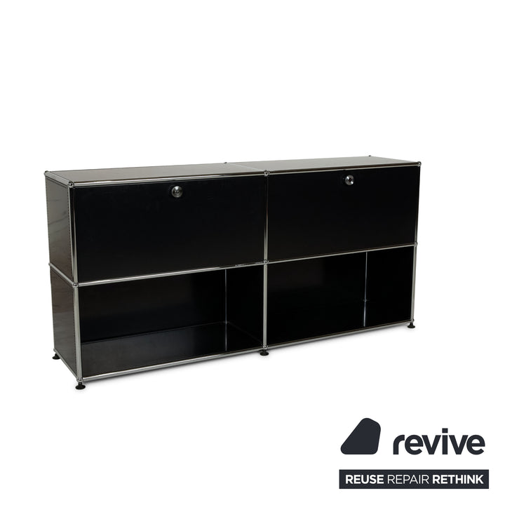 USM Haller Metall Sideboard Schwarz