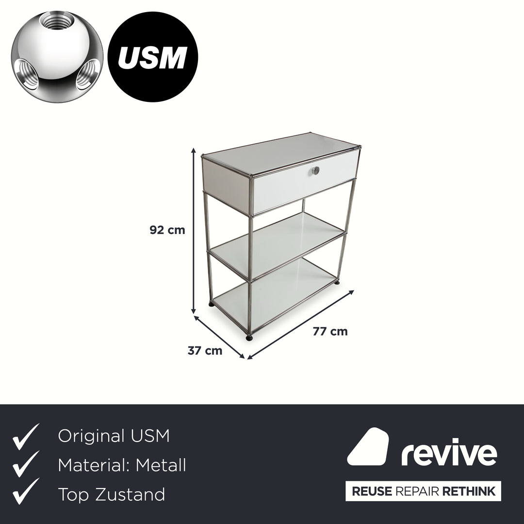 USM Haller Metall Sideboard Weiß Reinweiß