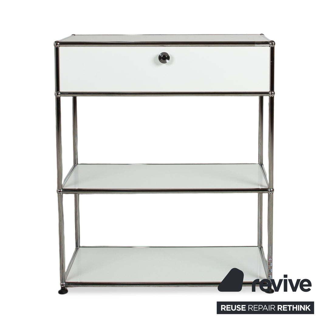 Buffet en métal USM Haller, blanc pur