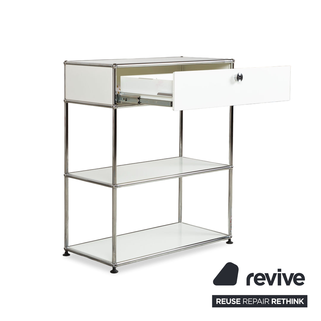 Buffet en métal USM Haller, blanc pur