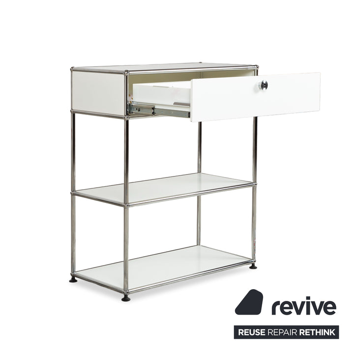 Buffet en métal USM Haller, blanc pur