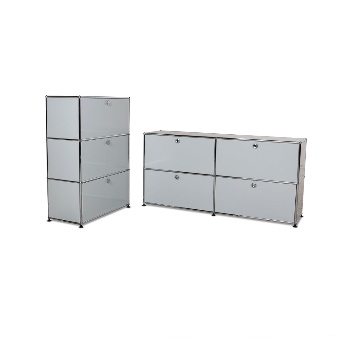 USM Haller Stahl Sideboard Set Grau