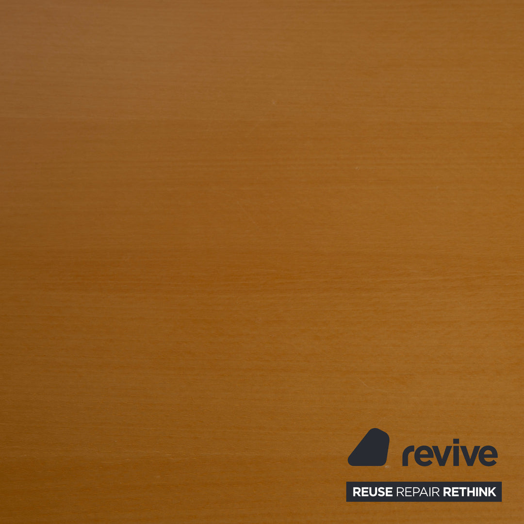 USM Kitos Holz Esstisch Holz Braun Chrom