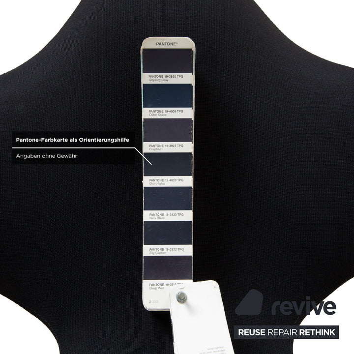 Varier Active Bürostuhl Stoff Stuhl Dunkelblau High Chrom FAME manuelle Funktion