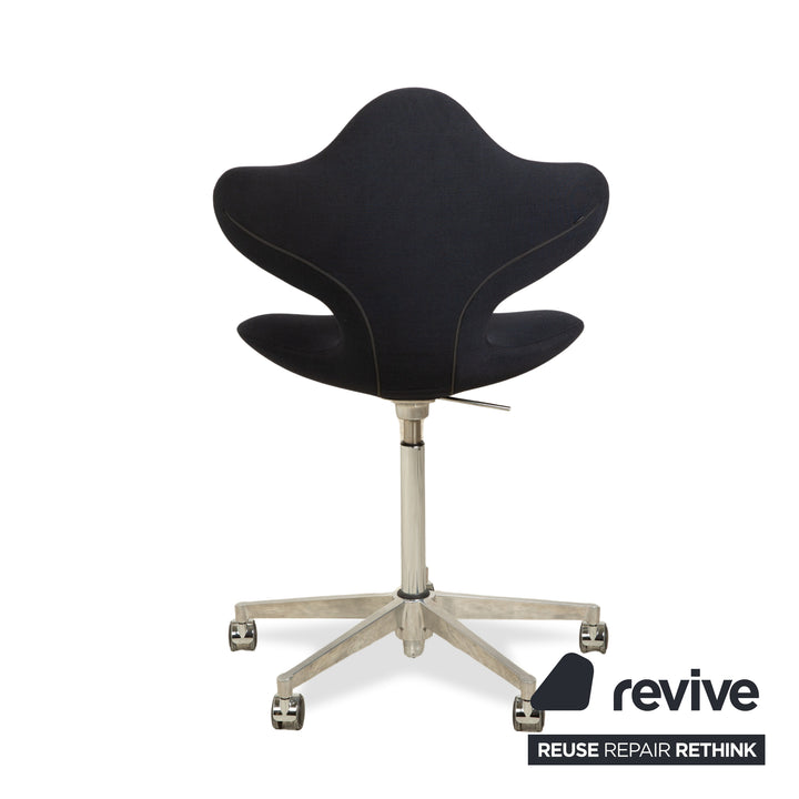 Varier Active Office Chair Fabric Chair Dark Blue High Chrome FAME manual function