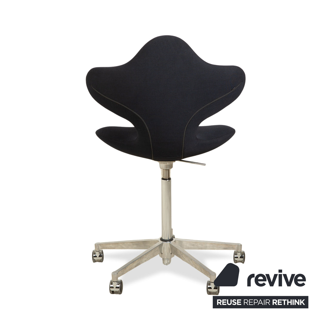 Varier Active Bürostuhl Stoff Stuhl Dunkelblau High Chrom FAME manuelle Funktion