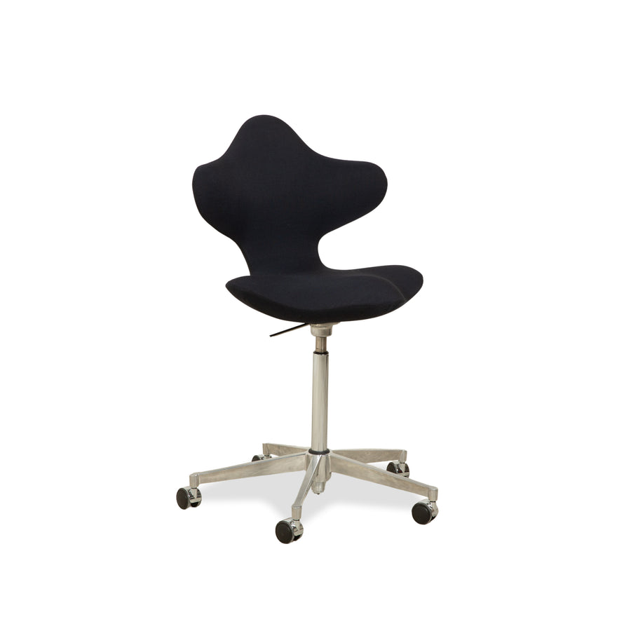 Varier Active Bürostuhl Stoff Stuhl Dunkelblau High Chrom FAME manuelle Funktion