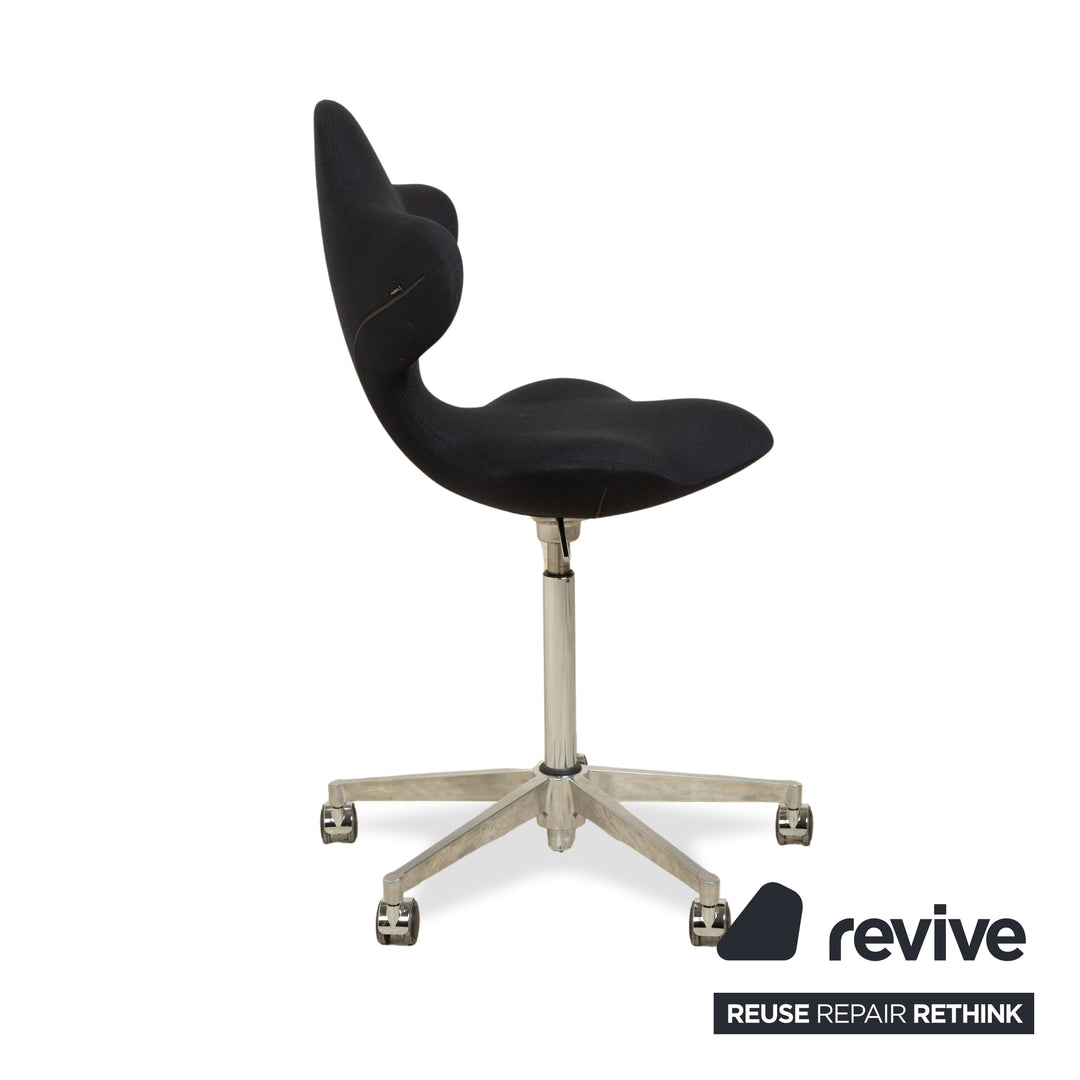 Varier Active Bürostuhl Stoff Stuhl Dunkelblau High Chrom FAME manuelle Funktion